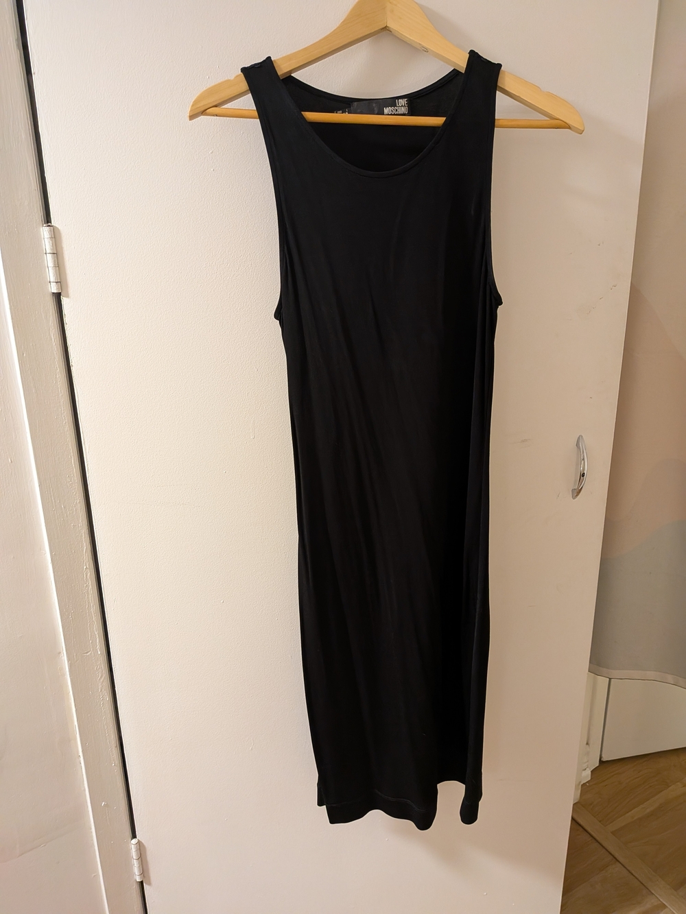 Love Moschino Black Sleeveless Midi Tank Dress